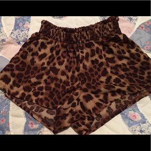 Cheetah Print Shorts